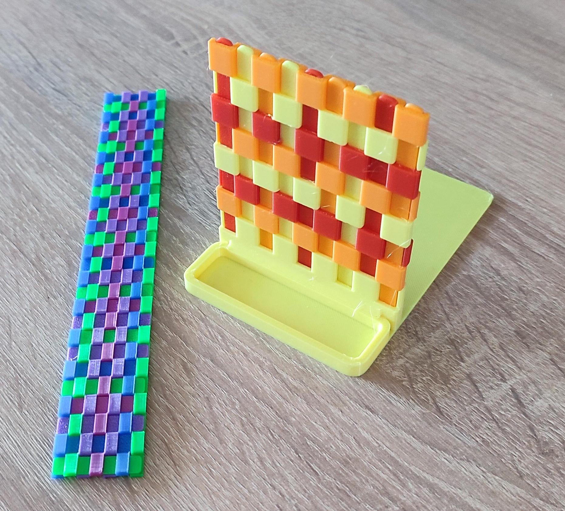 3D Printed "Woven" Bookend and Bookmark