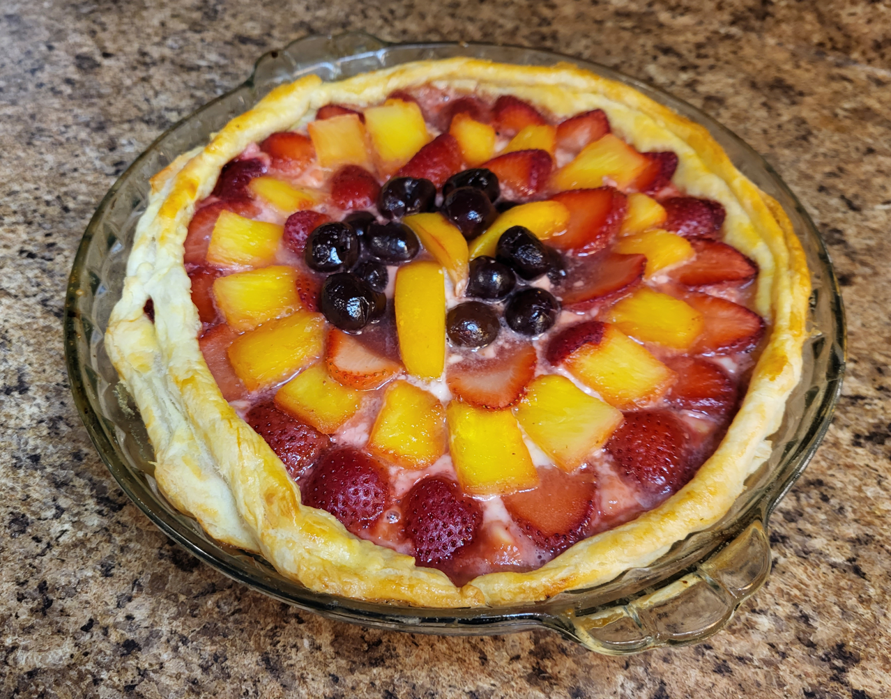 Fruit Tart With Cream Cheese Filling