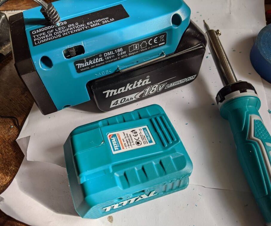 How to Make a Makita Battery Soldering Iron (with Worklight ?)