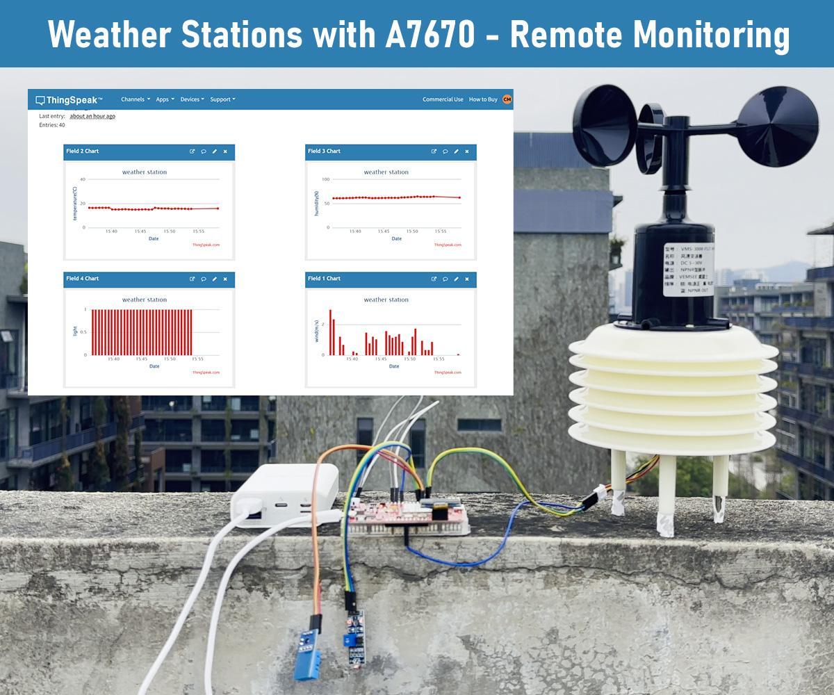 Weather Station With A7670 -- Remote Monitoring