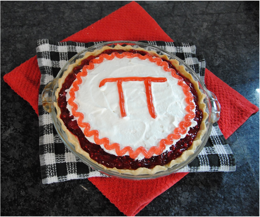 Pi Raspberry Satin Pie