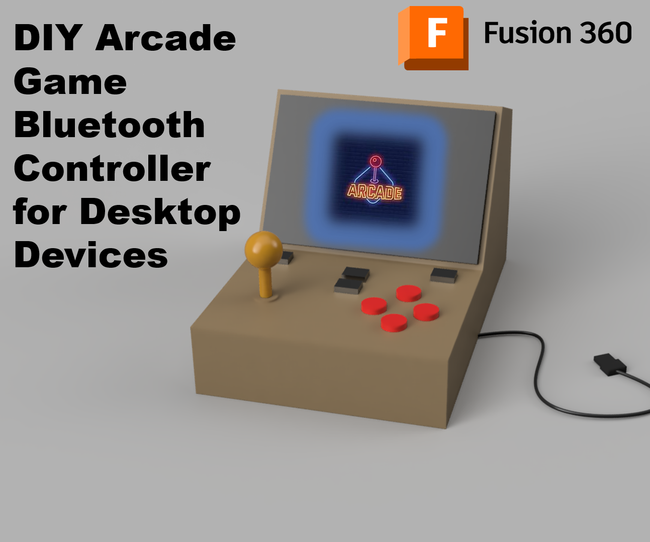 DIY Arcade Game Bluetooth Controller for Desktop Devices