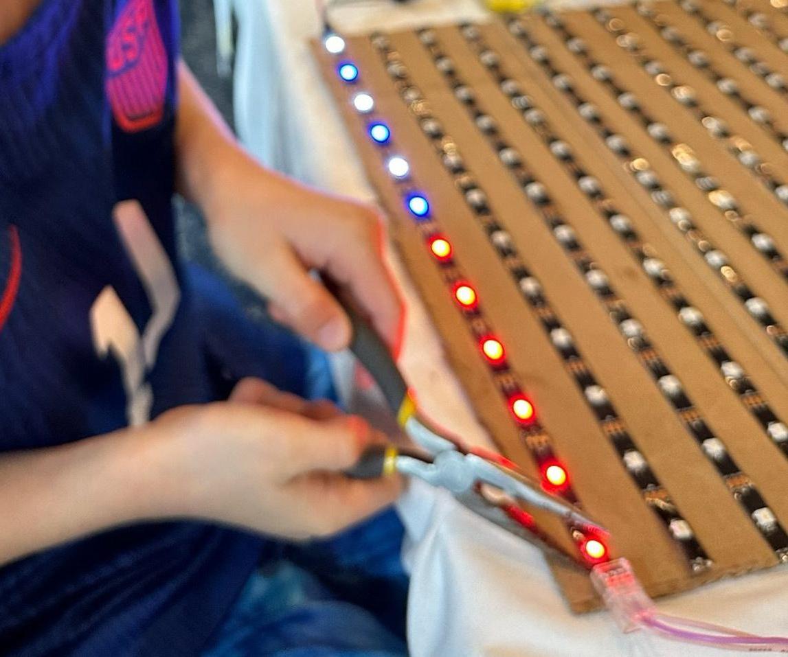 AI Code & Build LED Pixel Panels - on a Budget - for All Ages