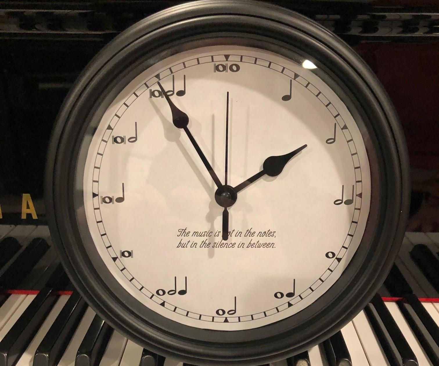Musical Beat Notation Clock