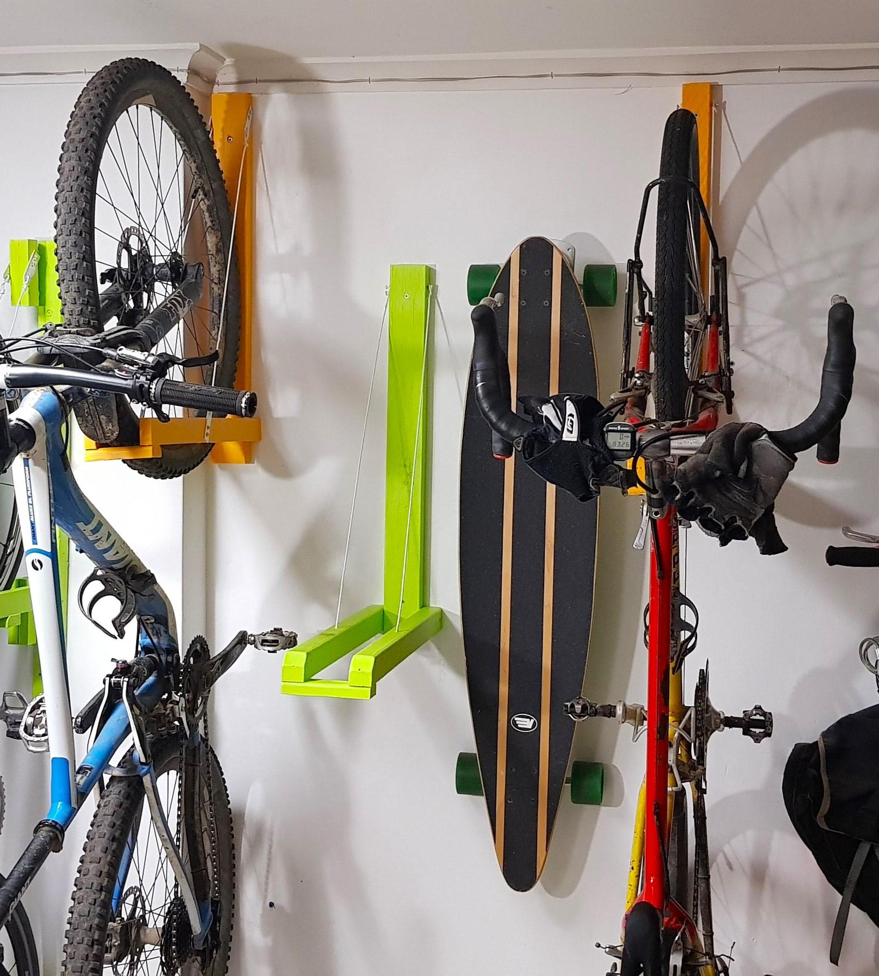 Bike Rack - Easy Build Wall Mounted Bicycle Rack