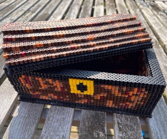 Pirate Chest for Candy Made Out of Hama Beads