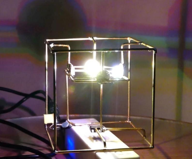 Neopixel Brass Circuit Sculpture Lamp