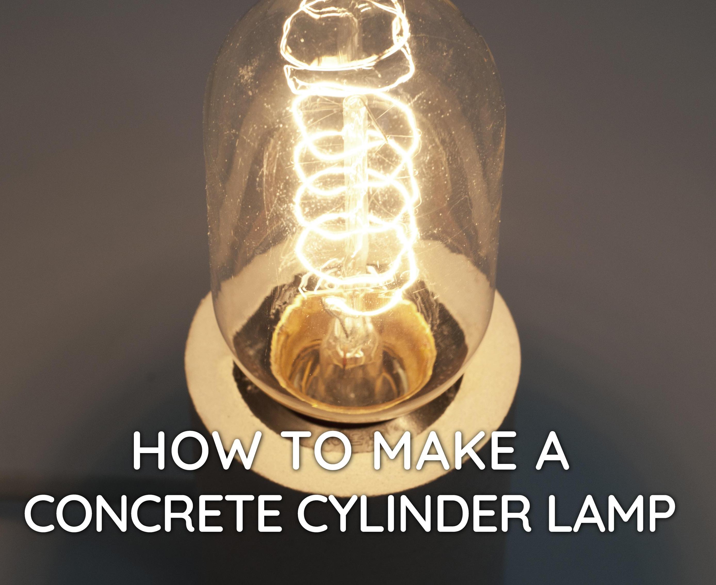 Concrete Cylinder Lamp