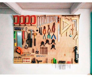 DIY Workshop Tool Organizer Board