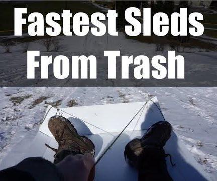Corrugated Plastic Sleds: Free, fast, and easy to make