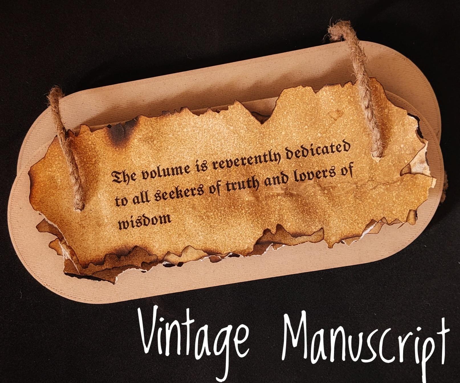 "Vintage Manuscript Crafting: