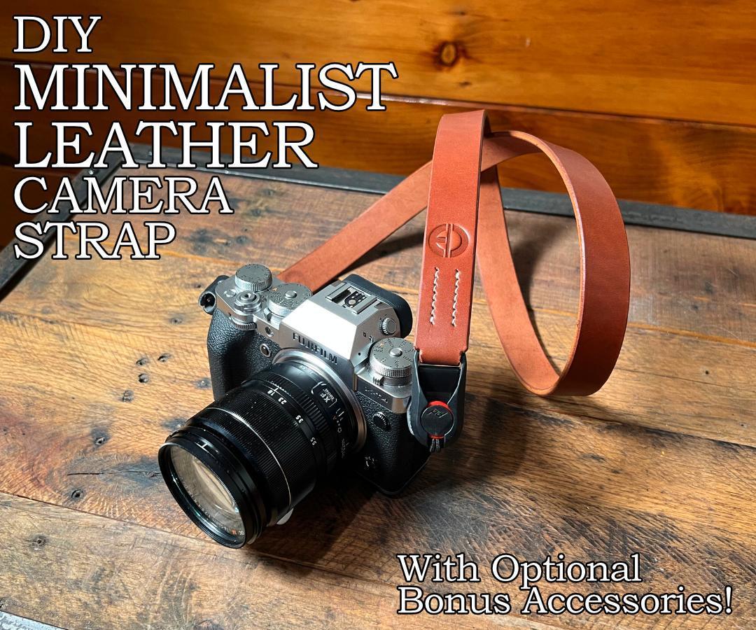 How to Make a Leather Camera Strap W/ Useful Accessories!