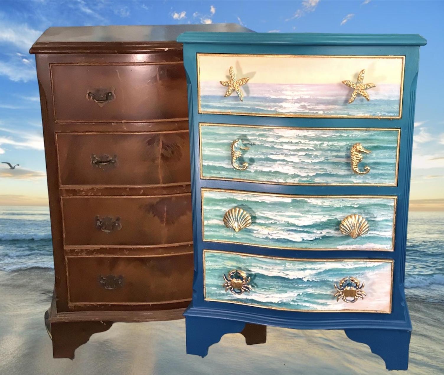 Ocean Inspired Furniture Upcycle