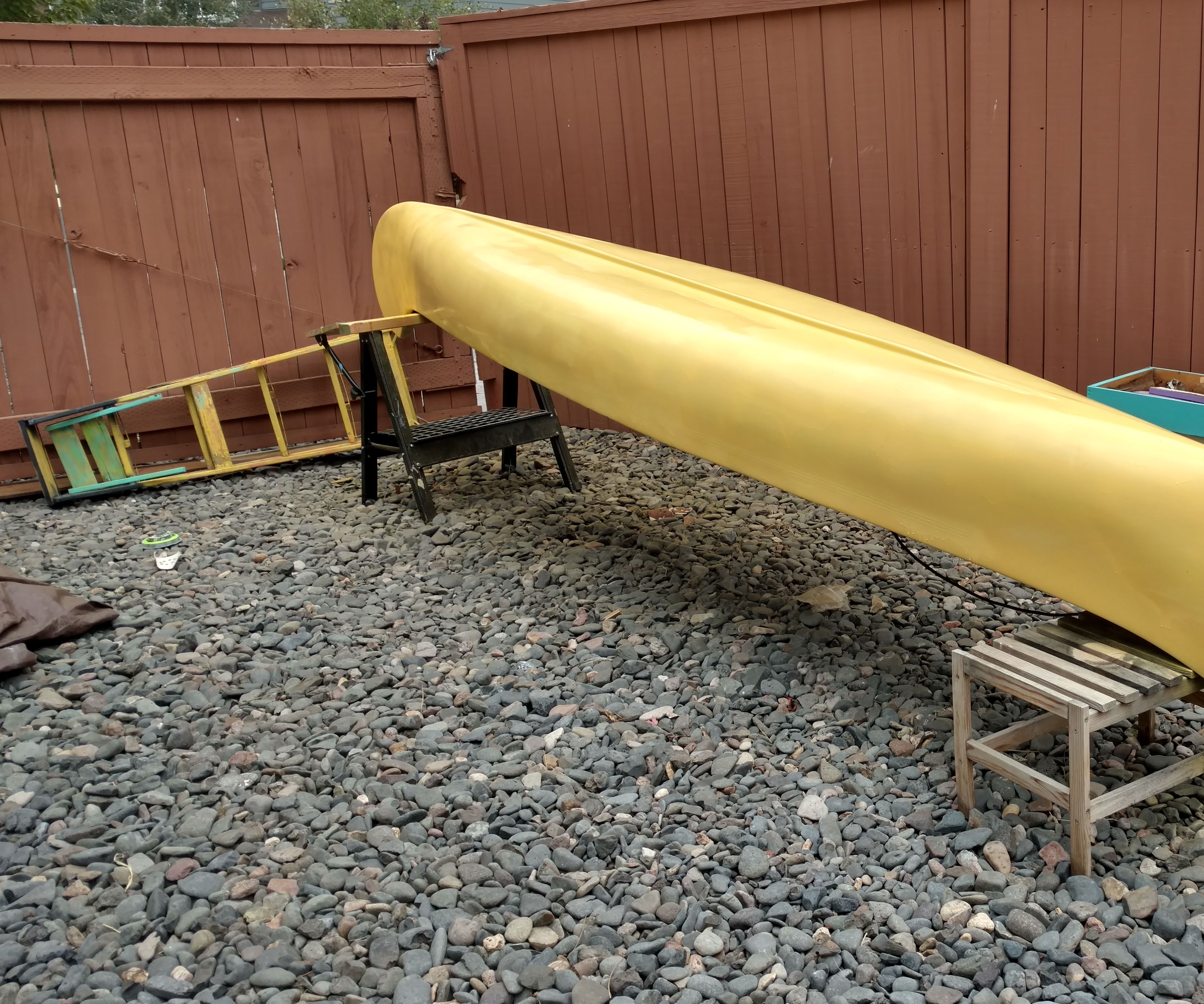 Klickitat Fiberglass Canoe Restoration