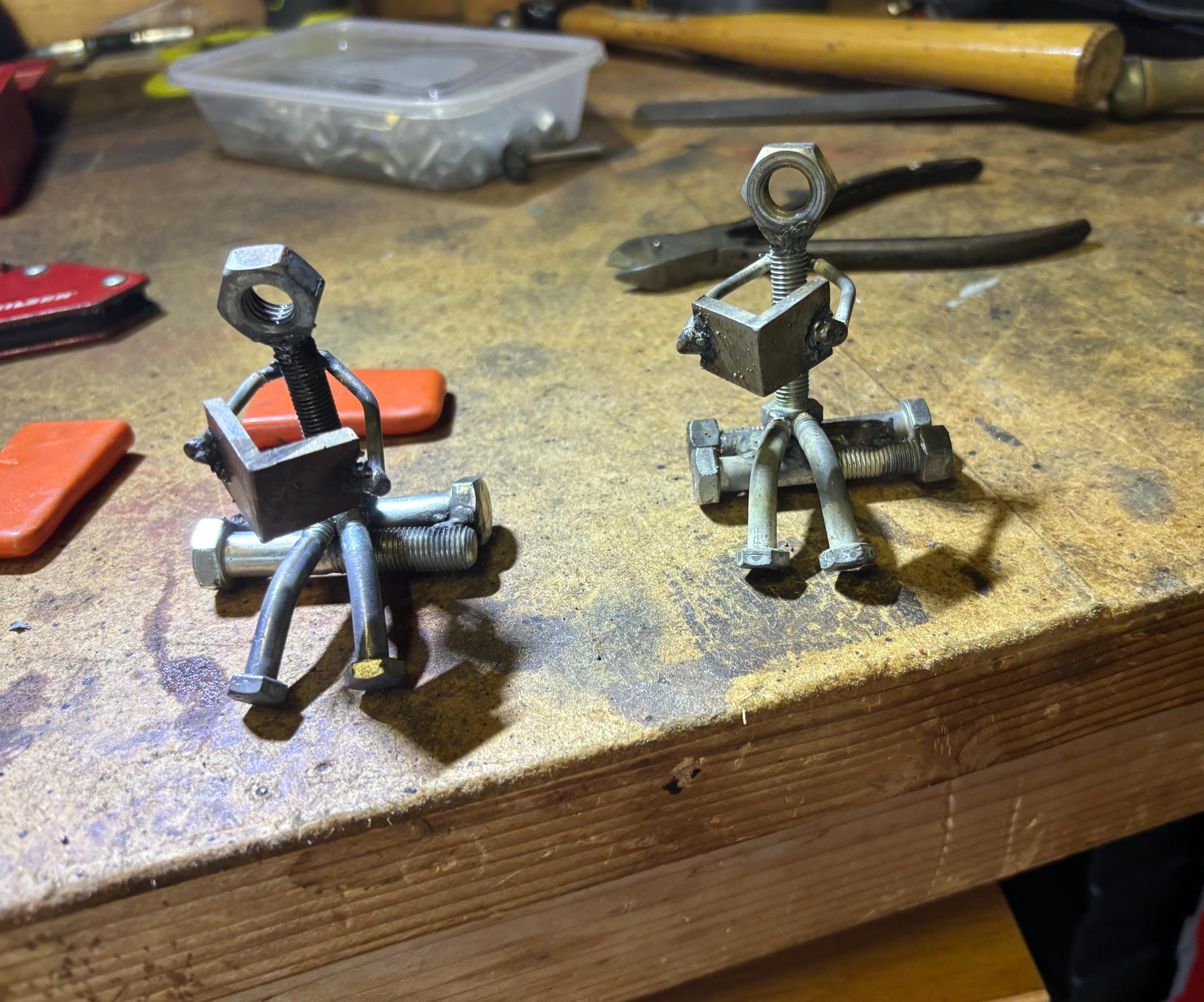 Turn Scrap Nuts & Bolts Into People!