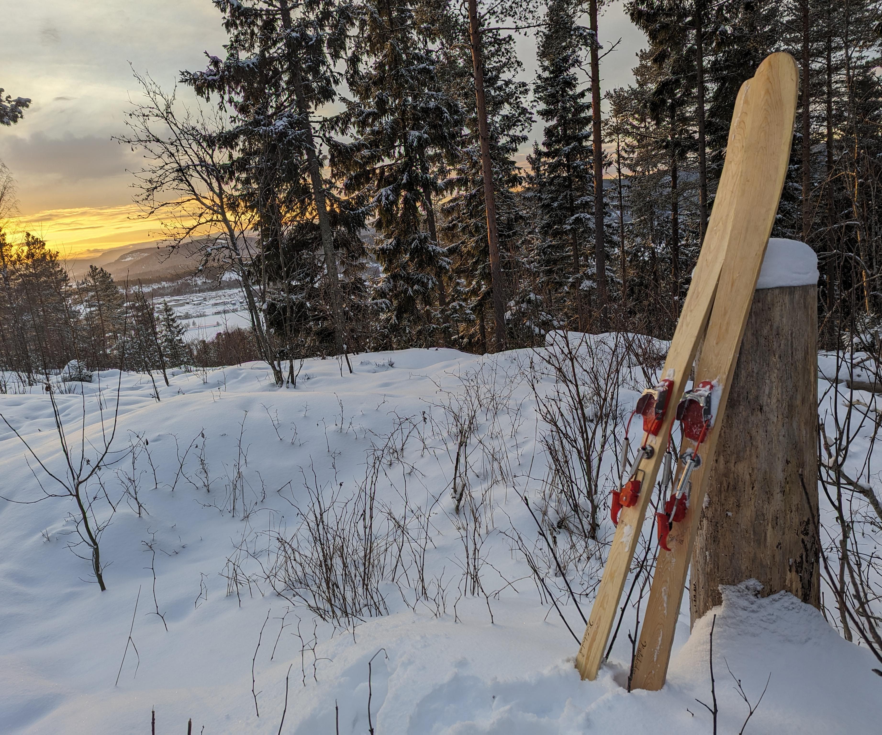 Freeride Wooden Ski, Free Heel Edition