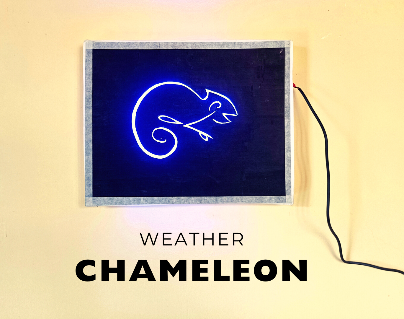 Chameleon Artwork That Changes Color With the Weather