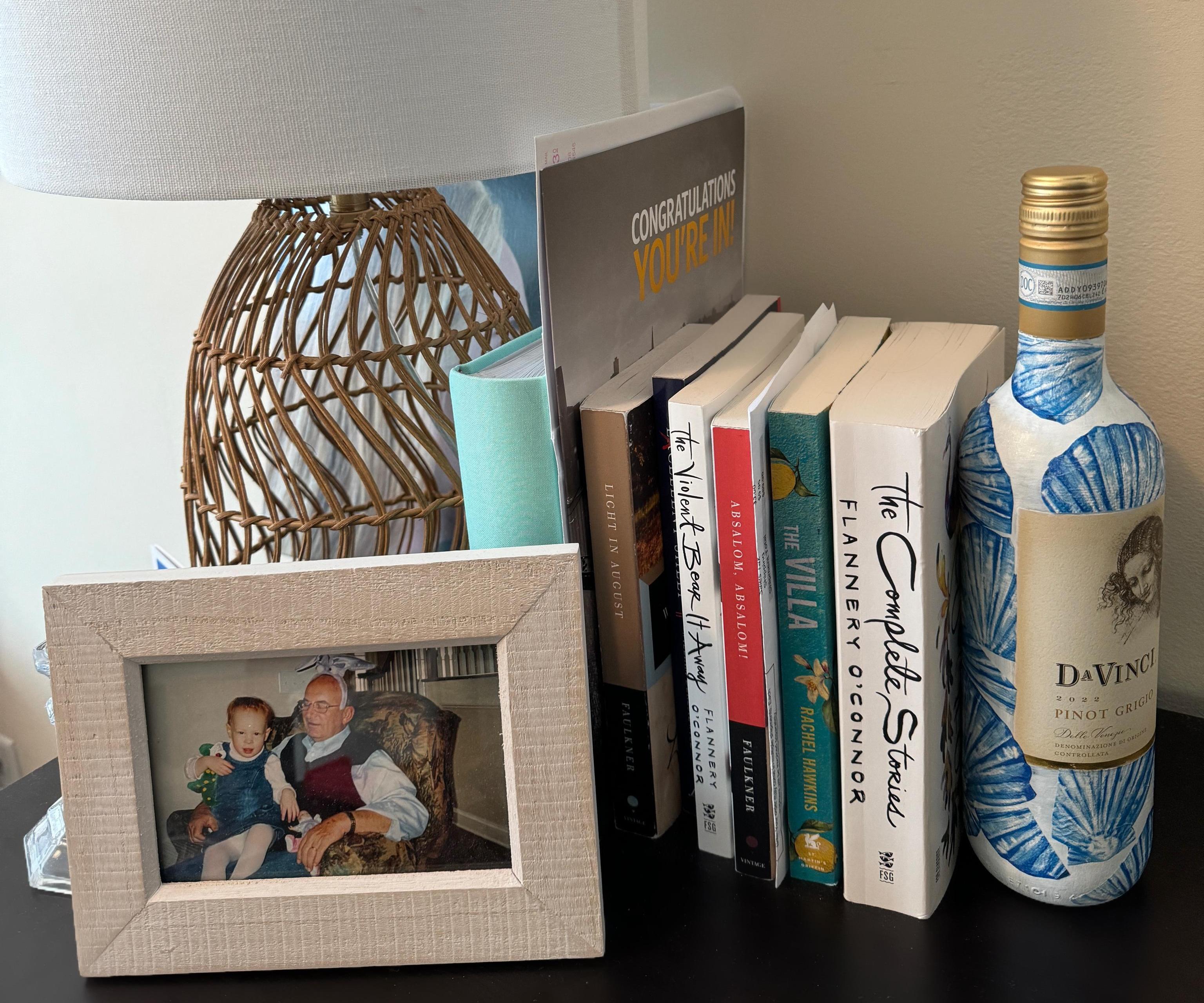 Prop Up Your Books in Style: Paint and Modge Podge a Wine Bottle Bookend