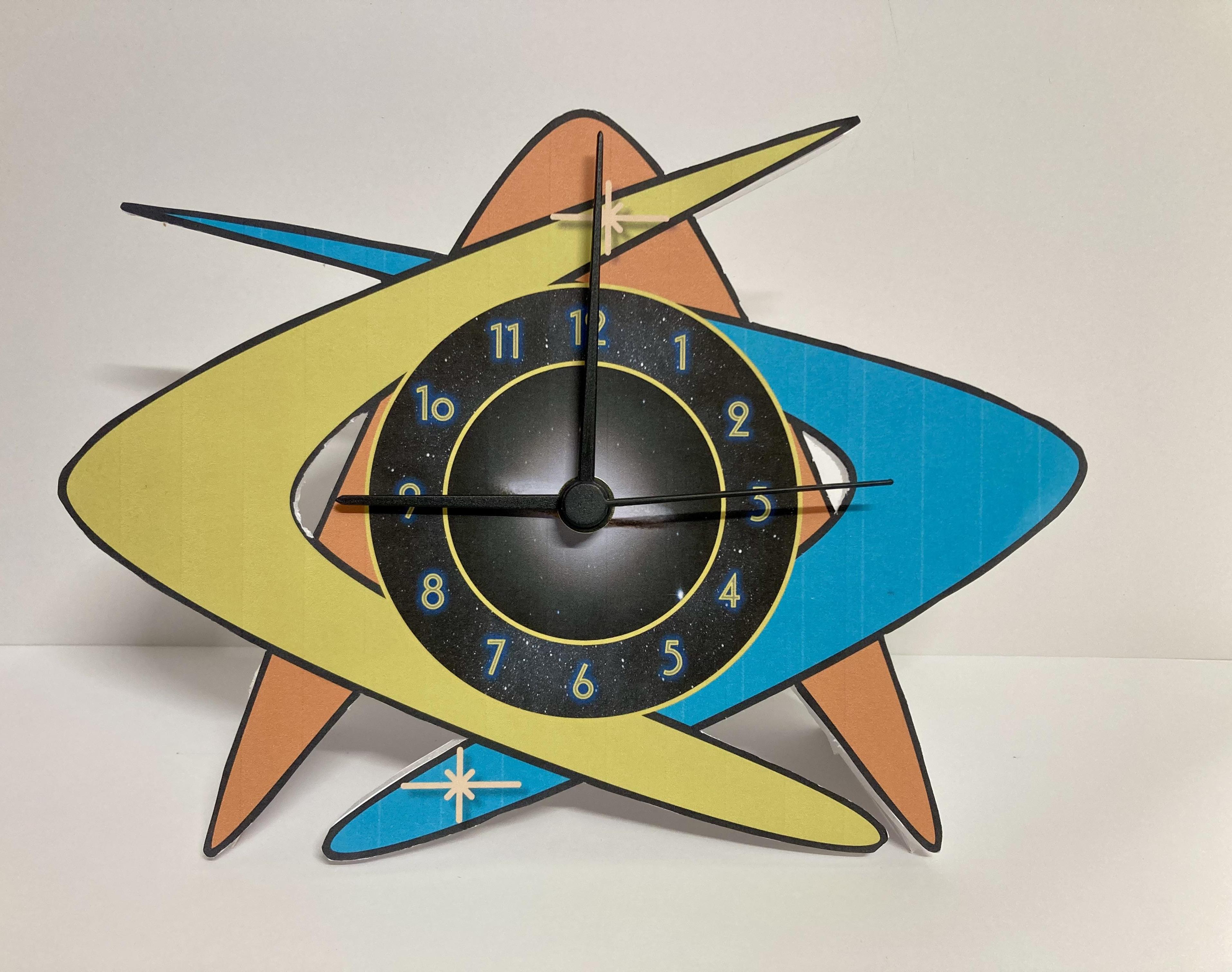 Handmade Space Age Clock