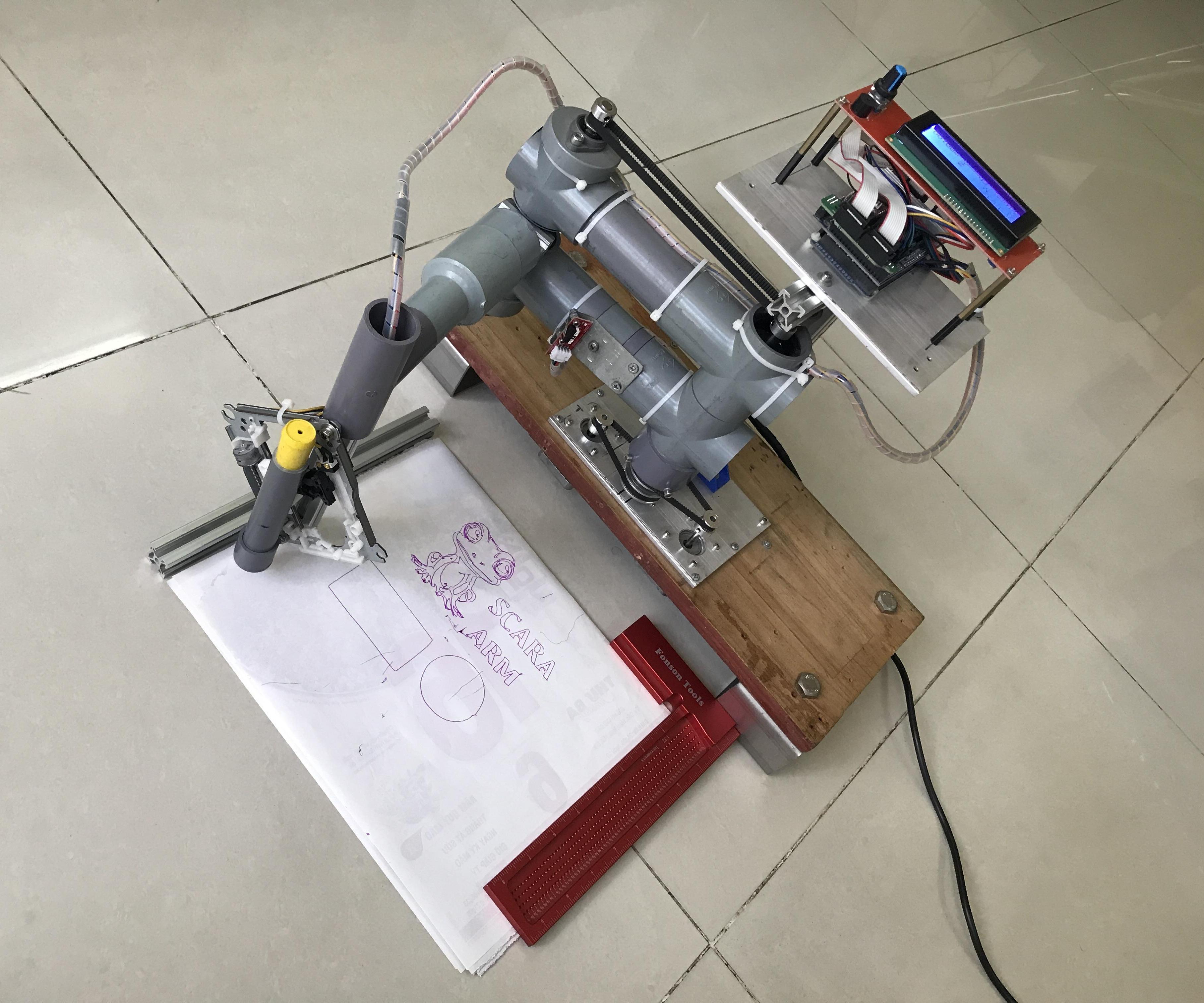 Single Arm SCARA Plotter - With "HOMING"