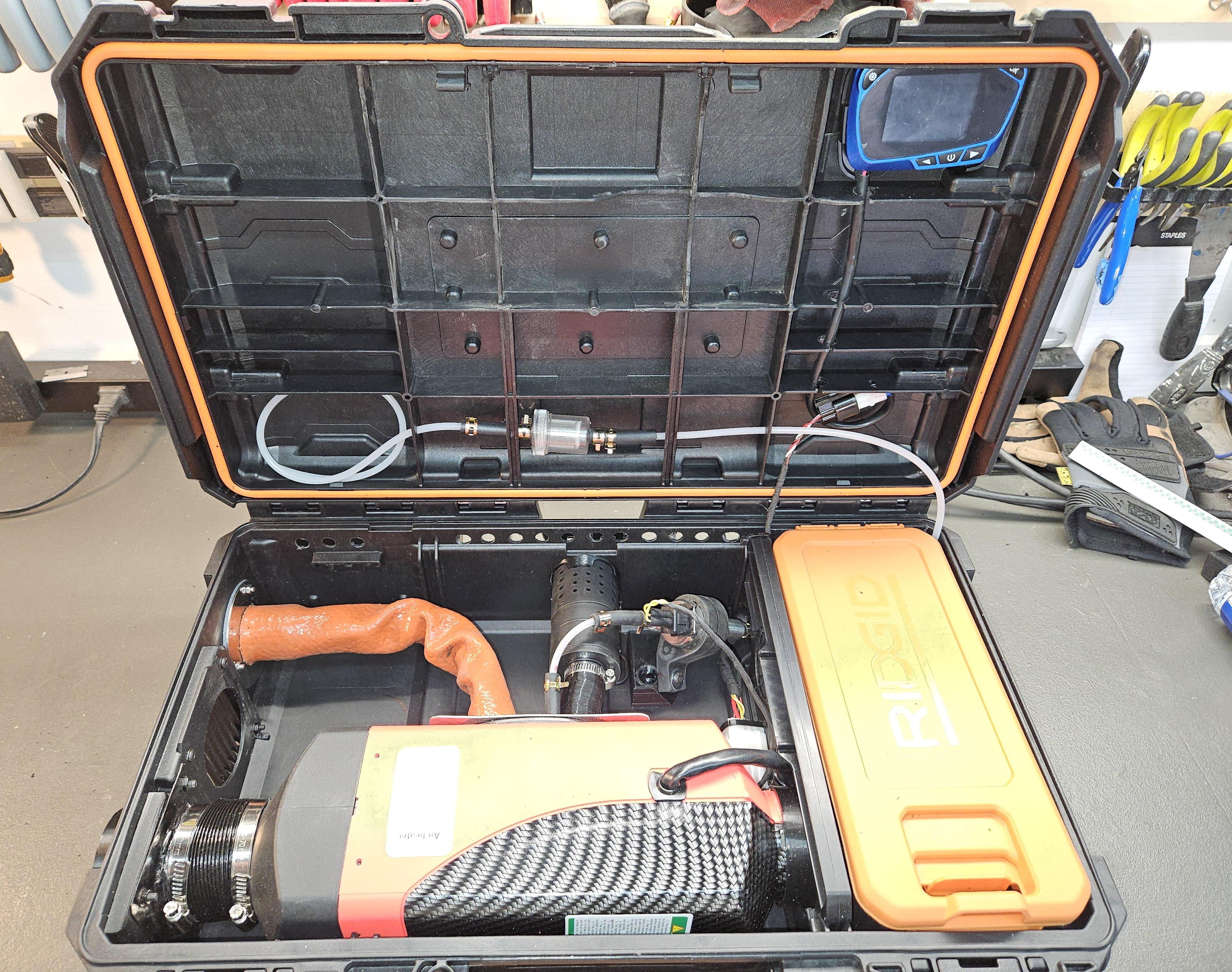DIY All-in-One Diesel Heater Unit in a Ridgid Case