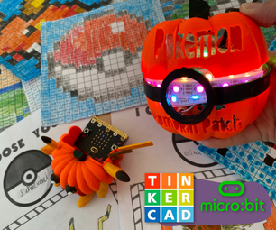Pokemon Pumpkin Patch With Micro:bit and Tinkercad 🎃