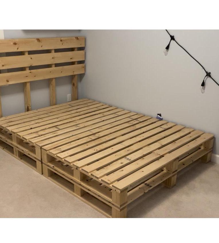 Building a Wood Pallet Looking Bed Frame