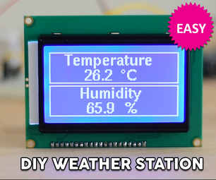 Weather Station Using a Big ST7920 Display
