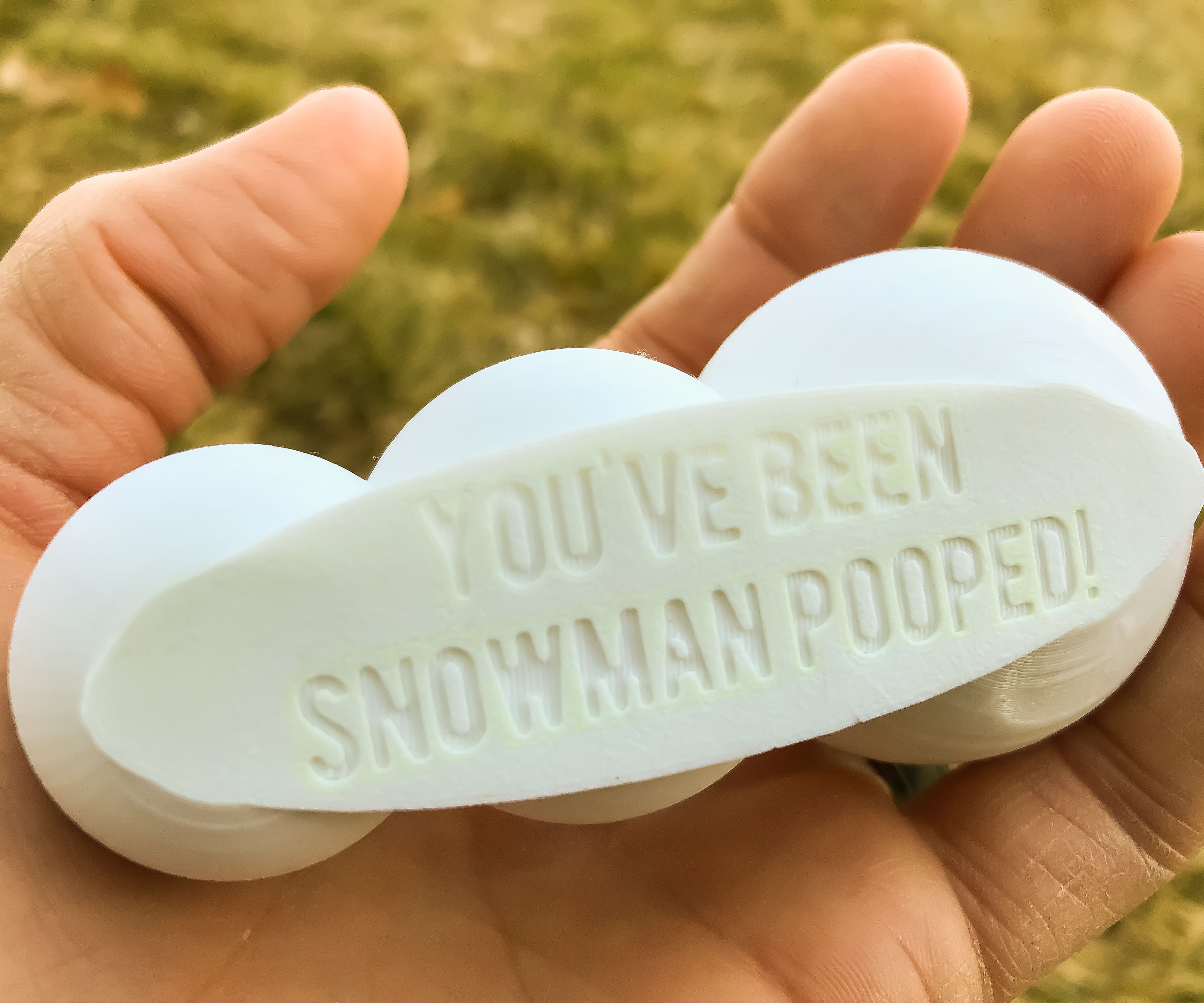 Snowman Poop Prank