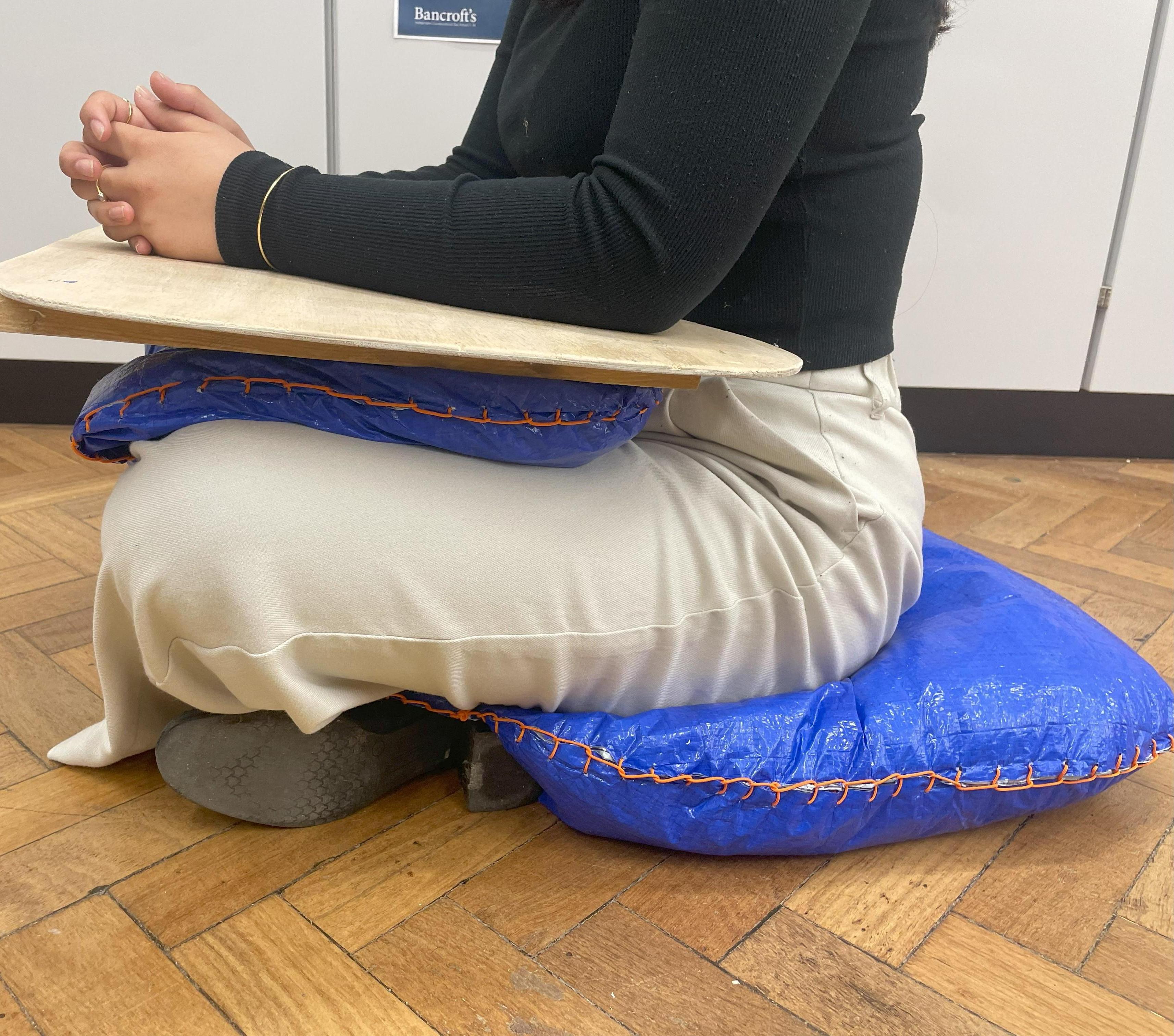 Portable Cushioned Lap Desk for Education in Remote Locations & Refugee Camps