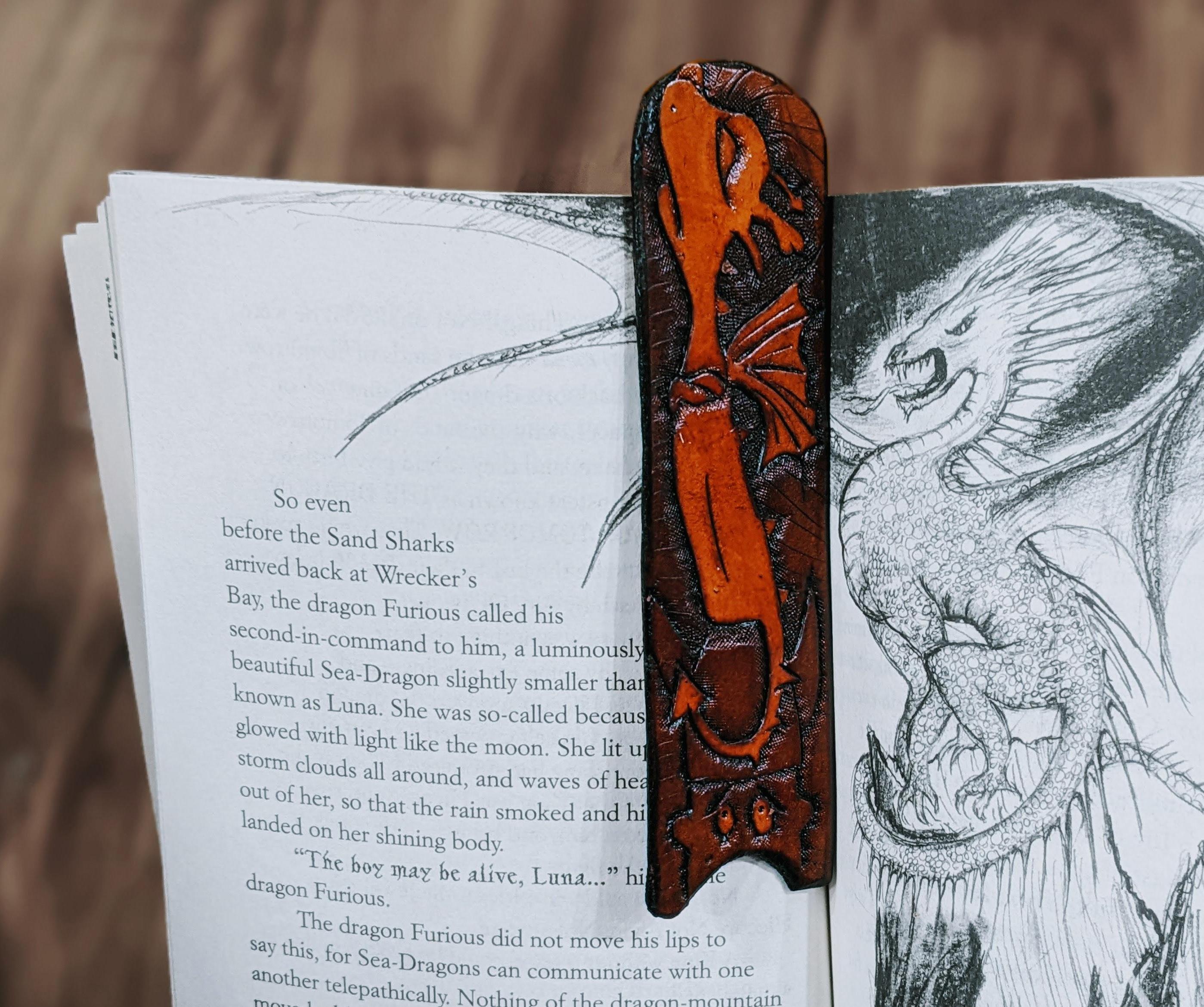 Leather Bookmark From Belt Scrap