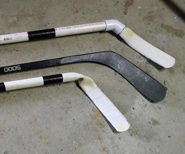 DIY PVC Hockey Sticks