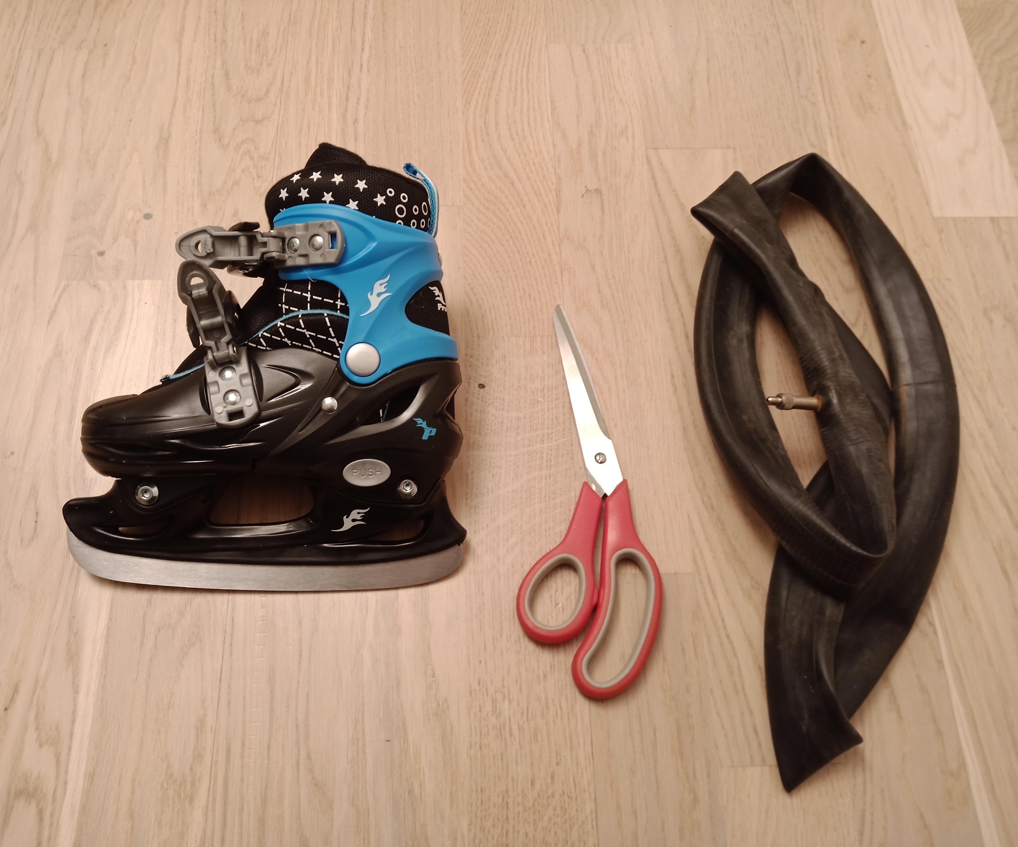 Skate Guards From Old Bicycle Inner Tube