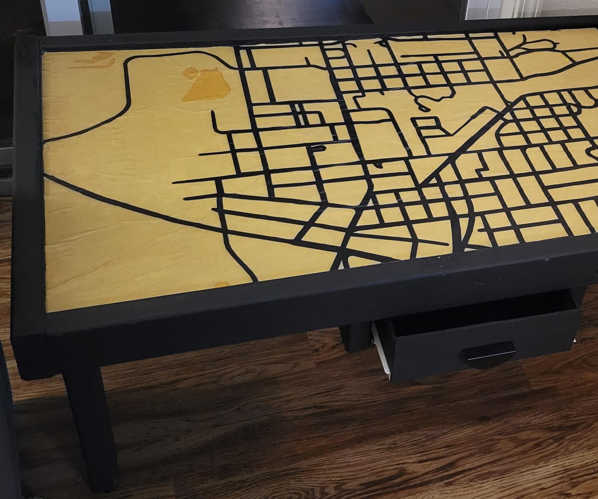 Purdue Map Coffee Table