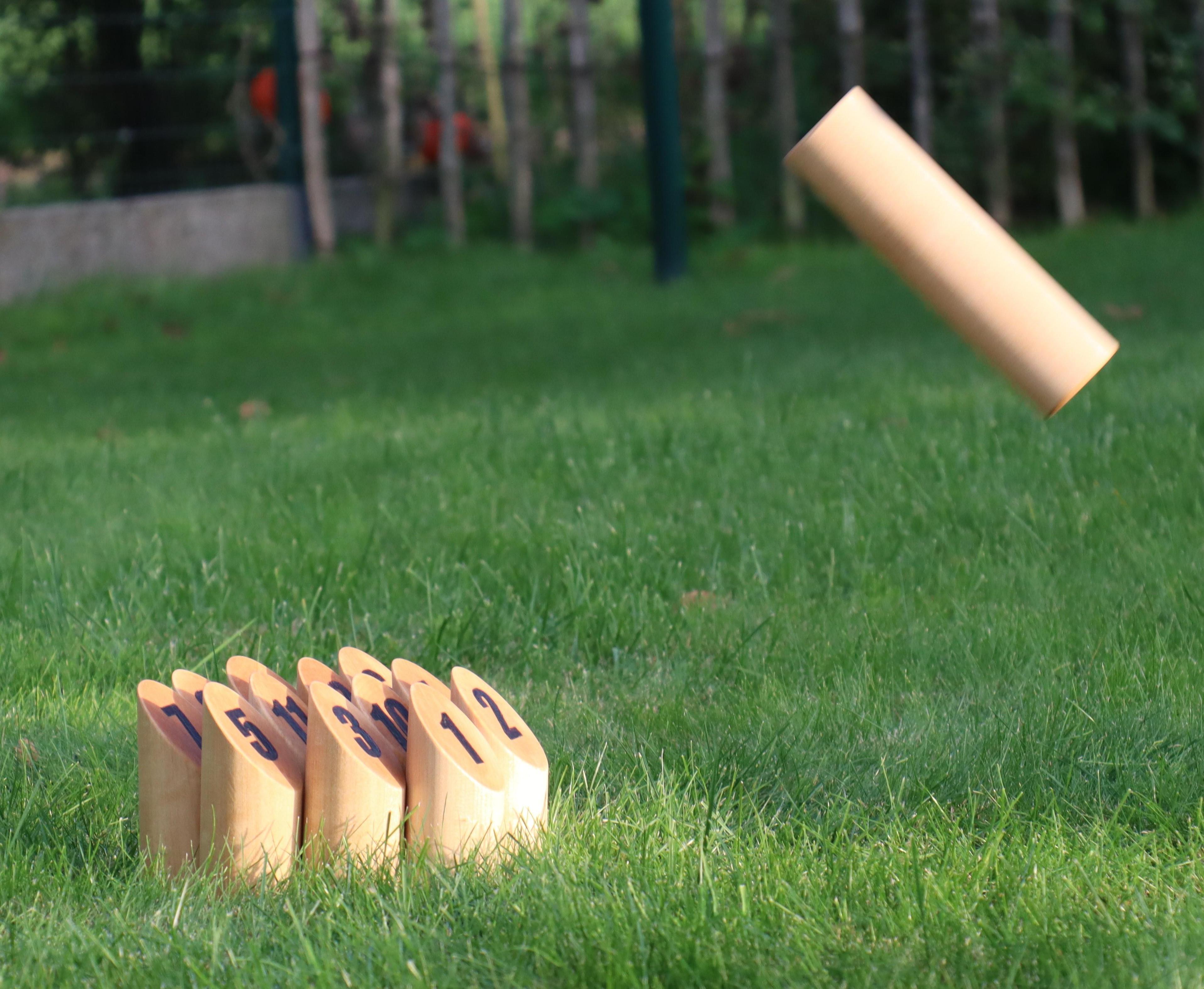 Mölkky, a Throwing Game (no Power Tools)