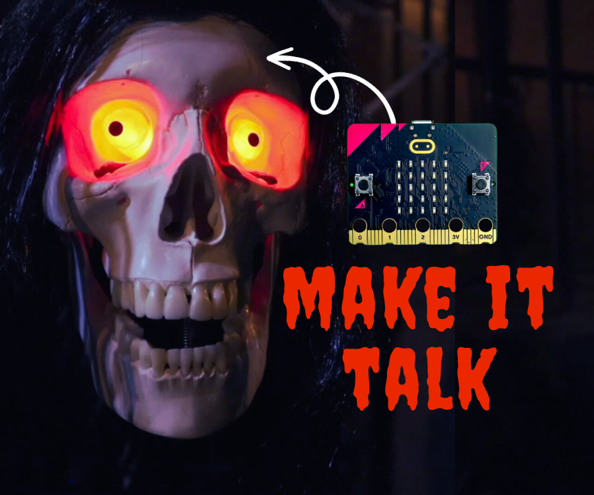Easy Talking Skull With Micro:bit - Remote Control Animatronic Skull DIY