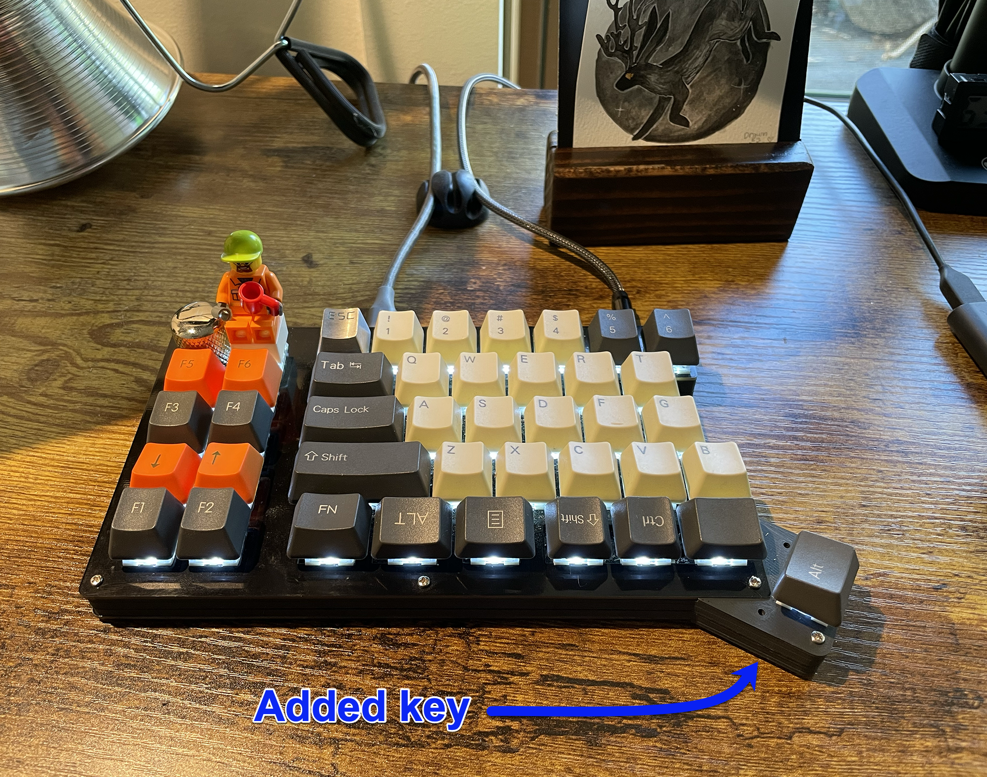 Adding Keys to a Mechanical Keyboard