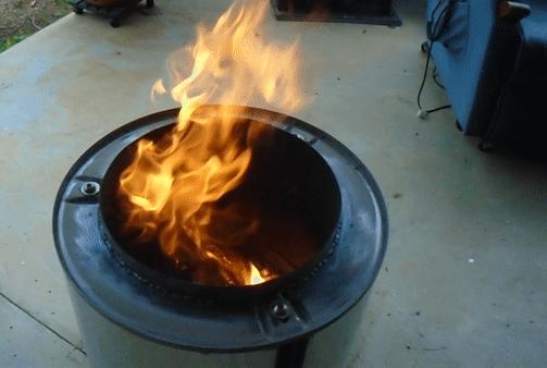 Smokeless Fire Pit From Junk