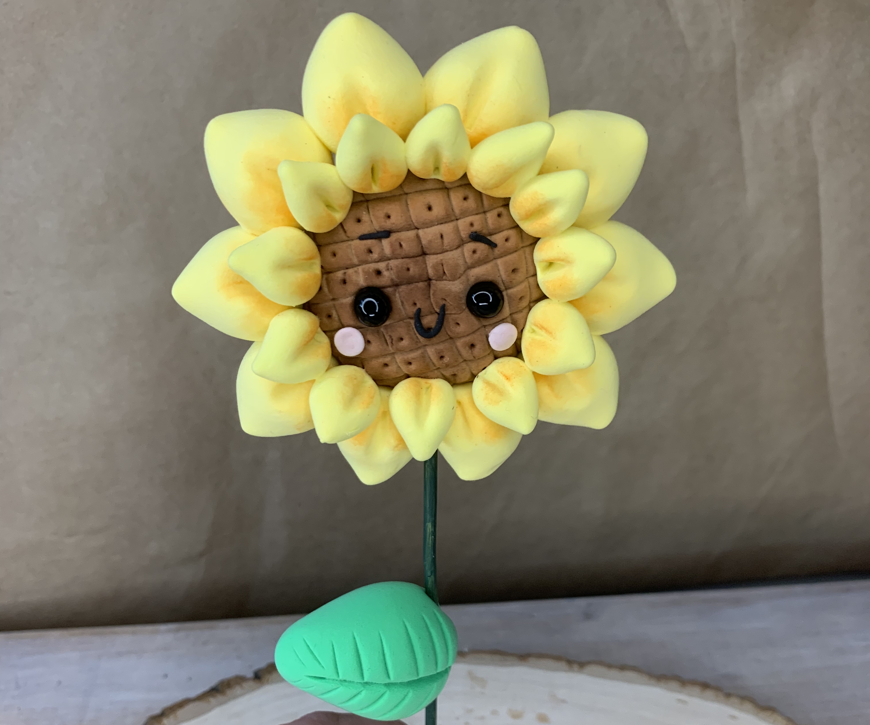 Cute and Easy Sunflower Tutorial Using Foam Clay