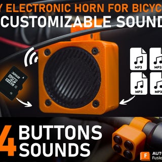 Digital Bicycle Horn With Customizable Sound