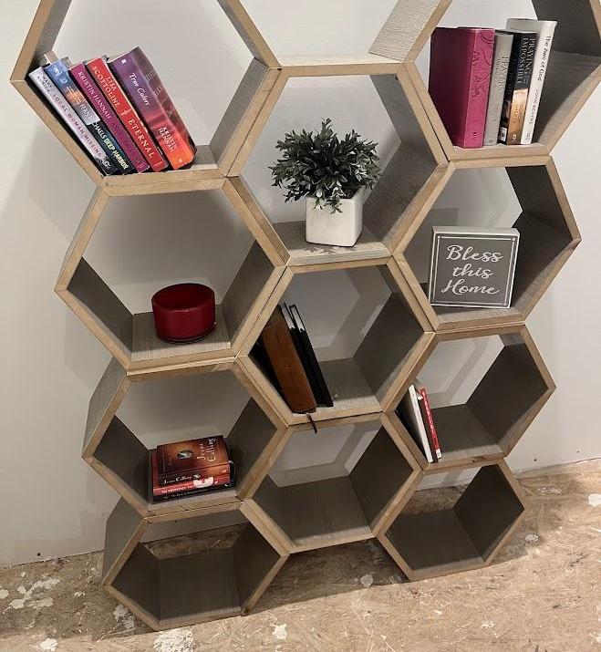 Modern Hexagon Bookshelf