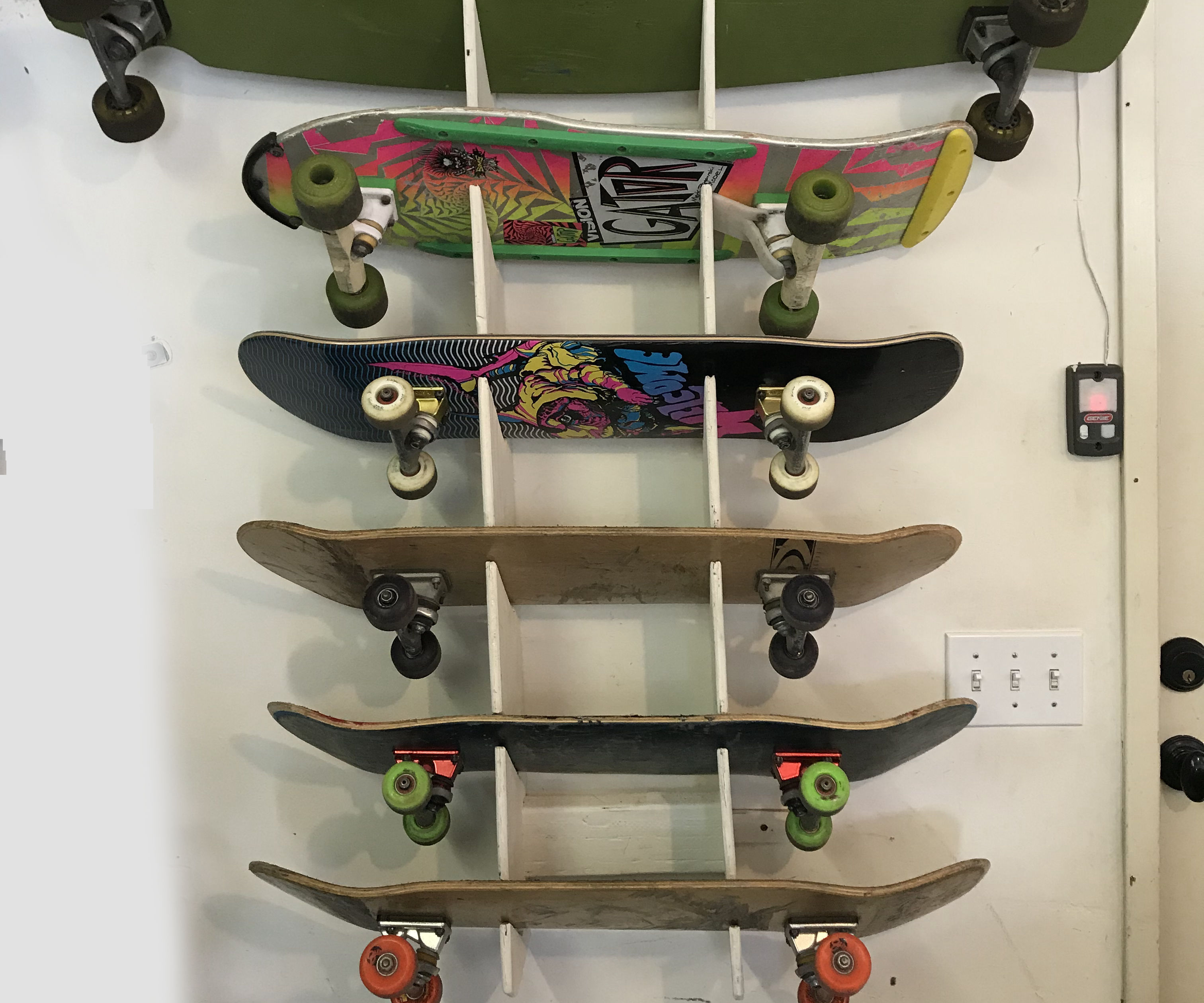 Skateboard Wall Rack