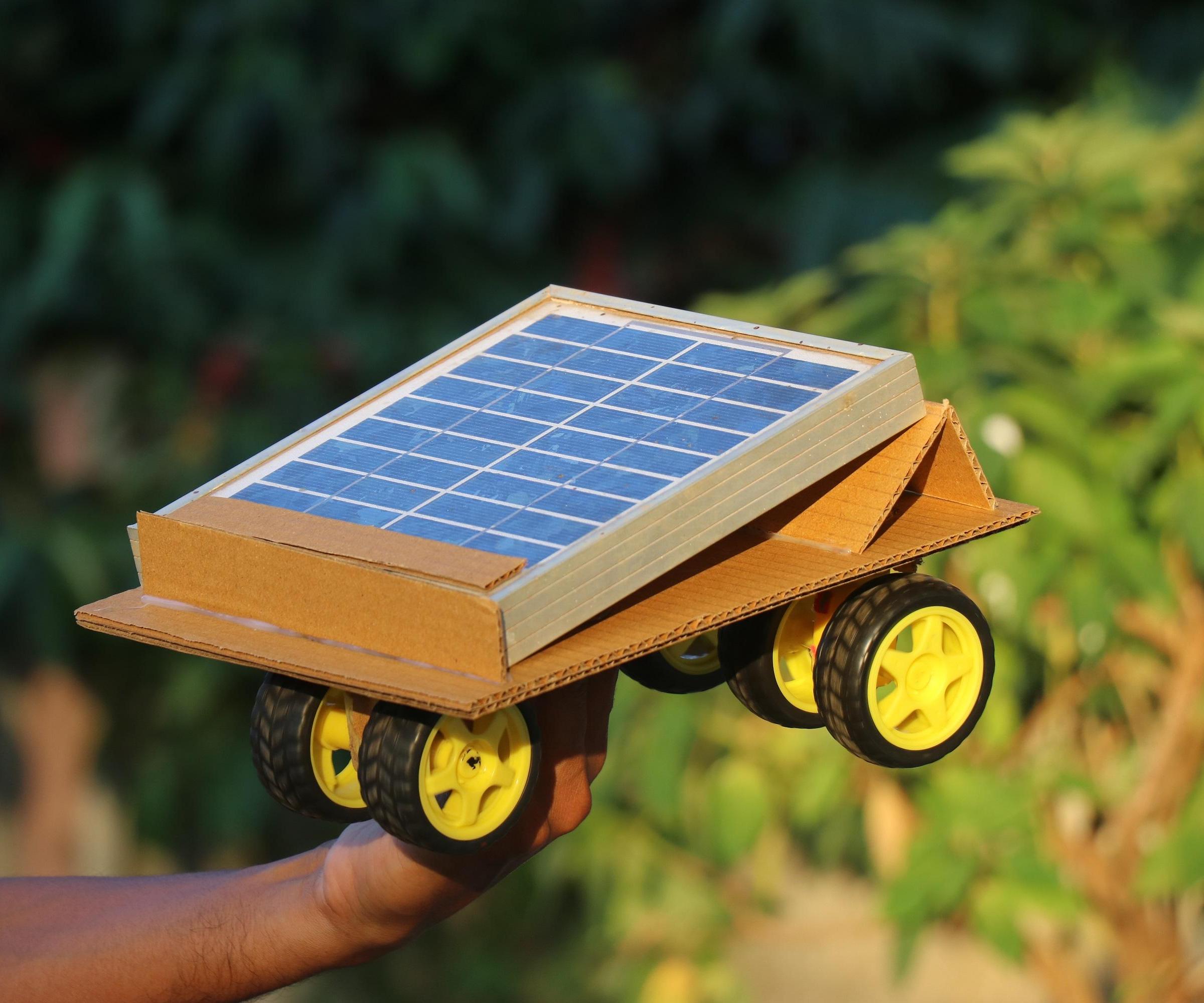 How to Make Solar Powered Car With Powerful Torque in a Very Easy Way