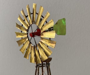 Mini Farm Windmill - Soldered Brass