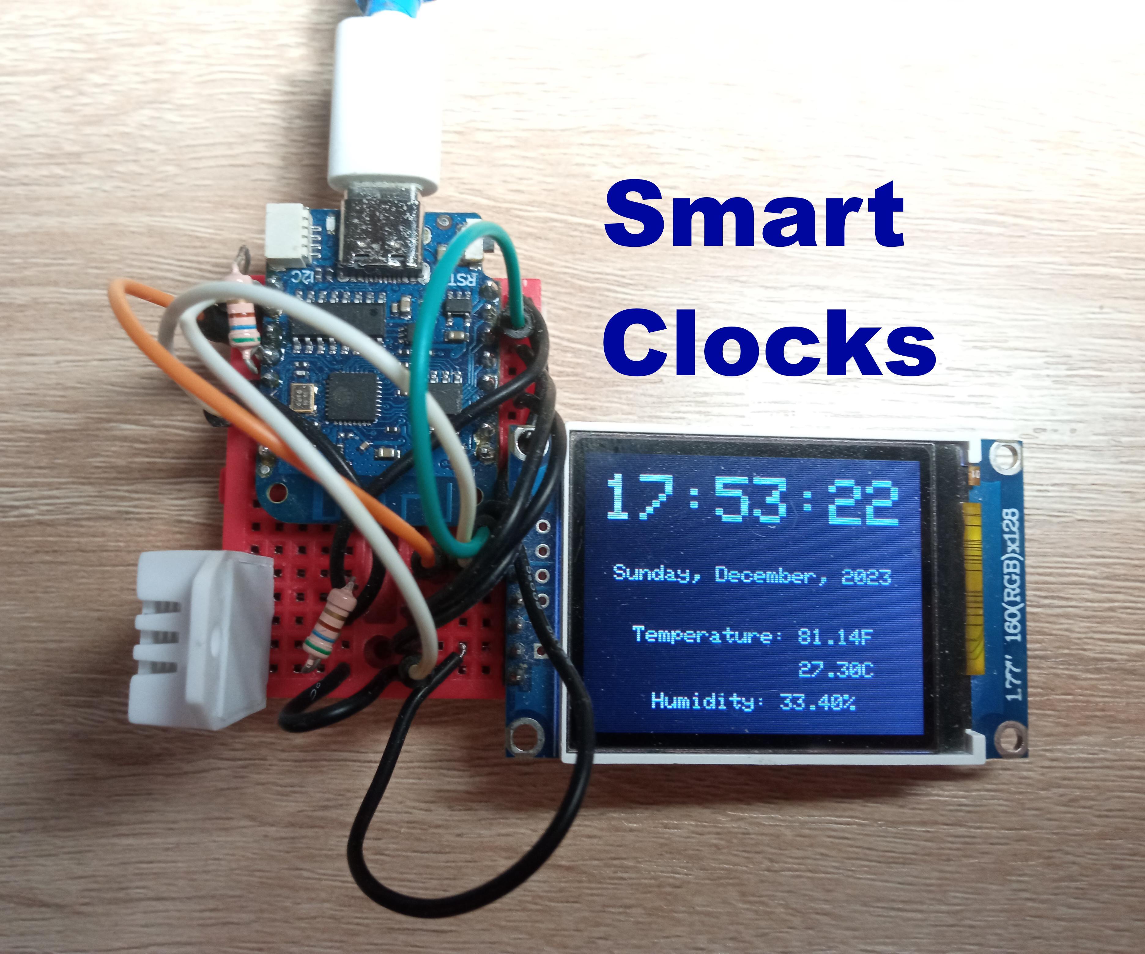 Clocks That Can Measure Air Temperature and Humidity