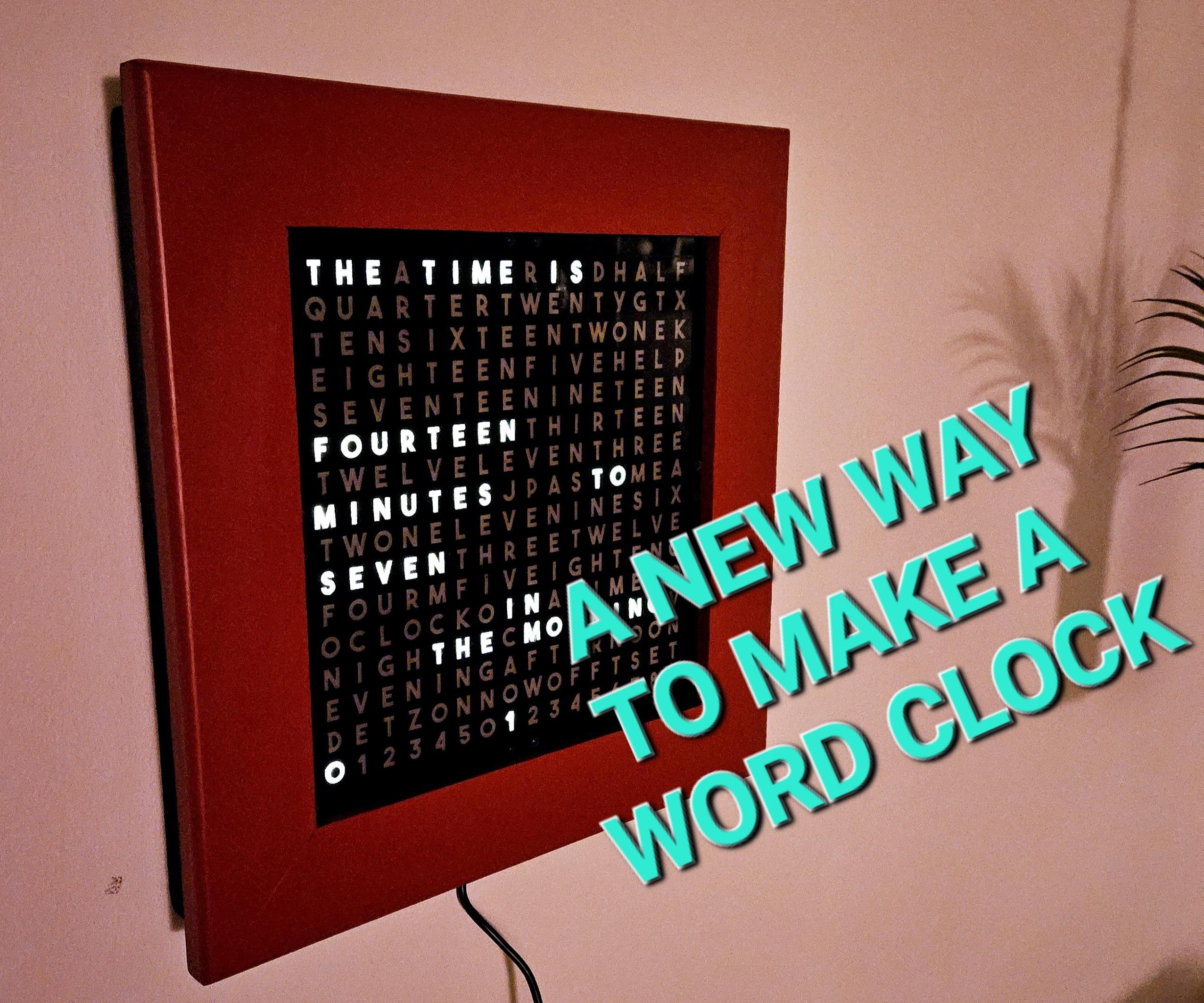 Another Word Clock, But With a Different Approach